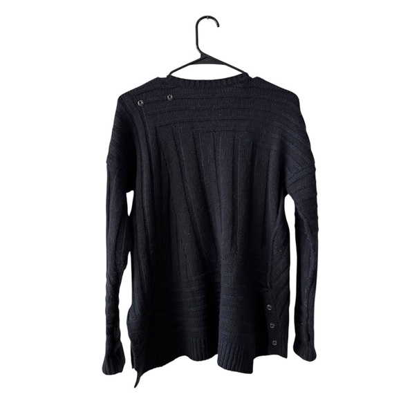 Zadig & Voltaire Alpaca Wool Blend Sweater Size SM Black Minimal Neutral Winter - Picture 3 of 11
